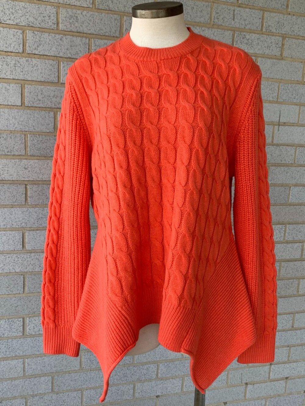 SCOOP ORANGE SWEATER SIZE L (12-14) ACRYLIC COTTON POLYESTER